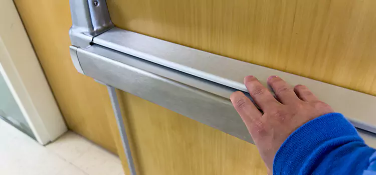 Installing a Push Bar on a Door Vineland